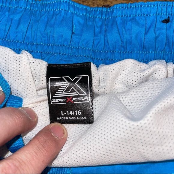 Zero Xposur Youth Boys Swim Trunks Size L-14-16 Multi Colored Swimsuit Swimwear - Picture 5 of 5